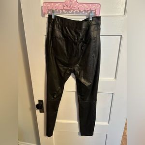 Spanx faux leather skinny pants size large